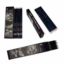 12pcs black hectograph tattoo transfer supply stencil drawing pencil hectograph carbon boxed drawing 4b